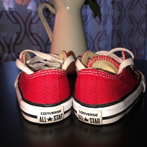Red All Star Converse Kids Shoes - Picture 4 of 5